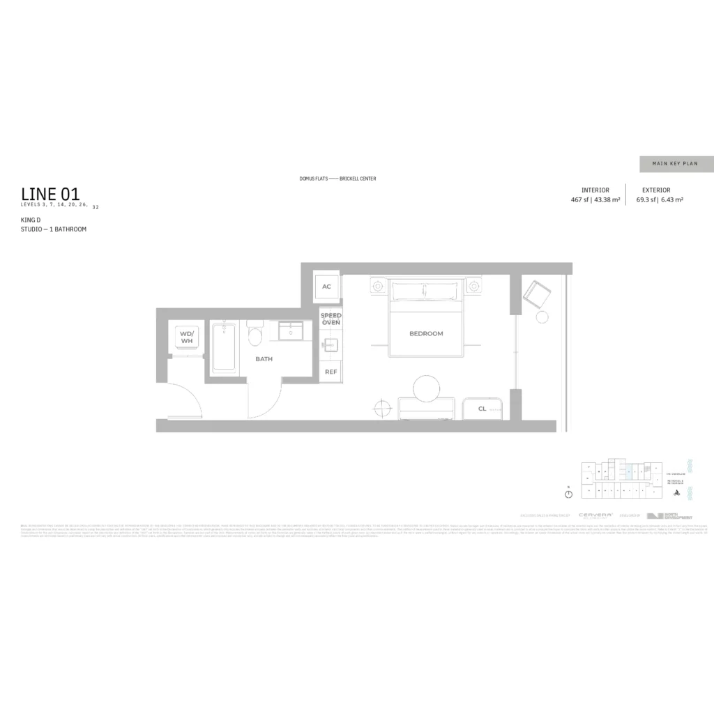 Domus Brickell Center floor plans