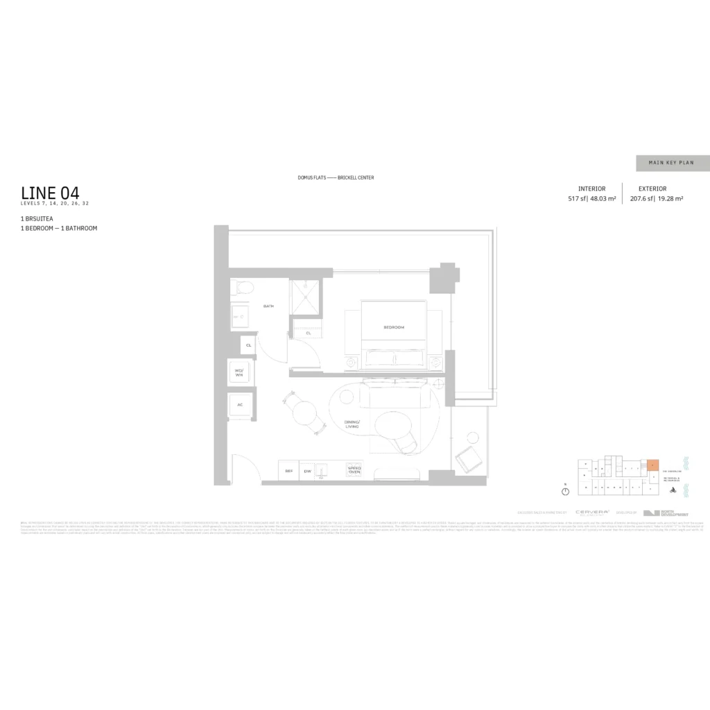 Domus Brickell Center floor plans