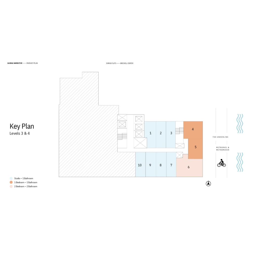Domus Brickell Center floor plans
