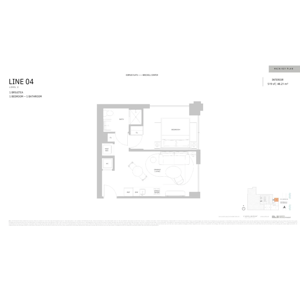 Domus Brickell Center floor plans