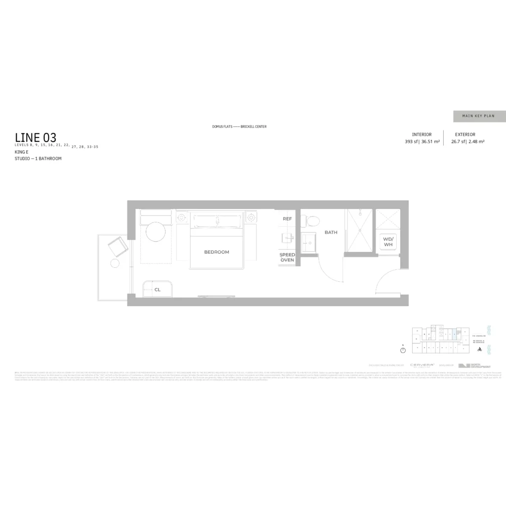 Domus Brickell Center floor plans