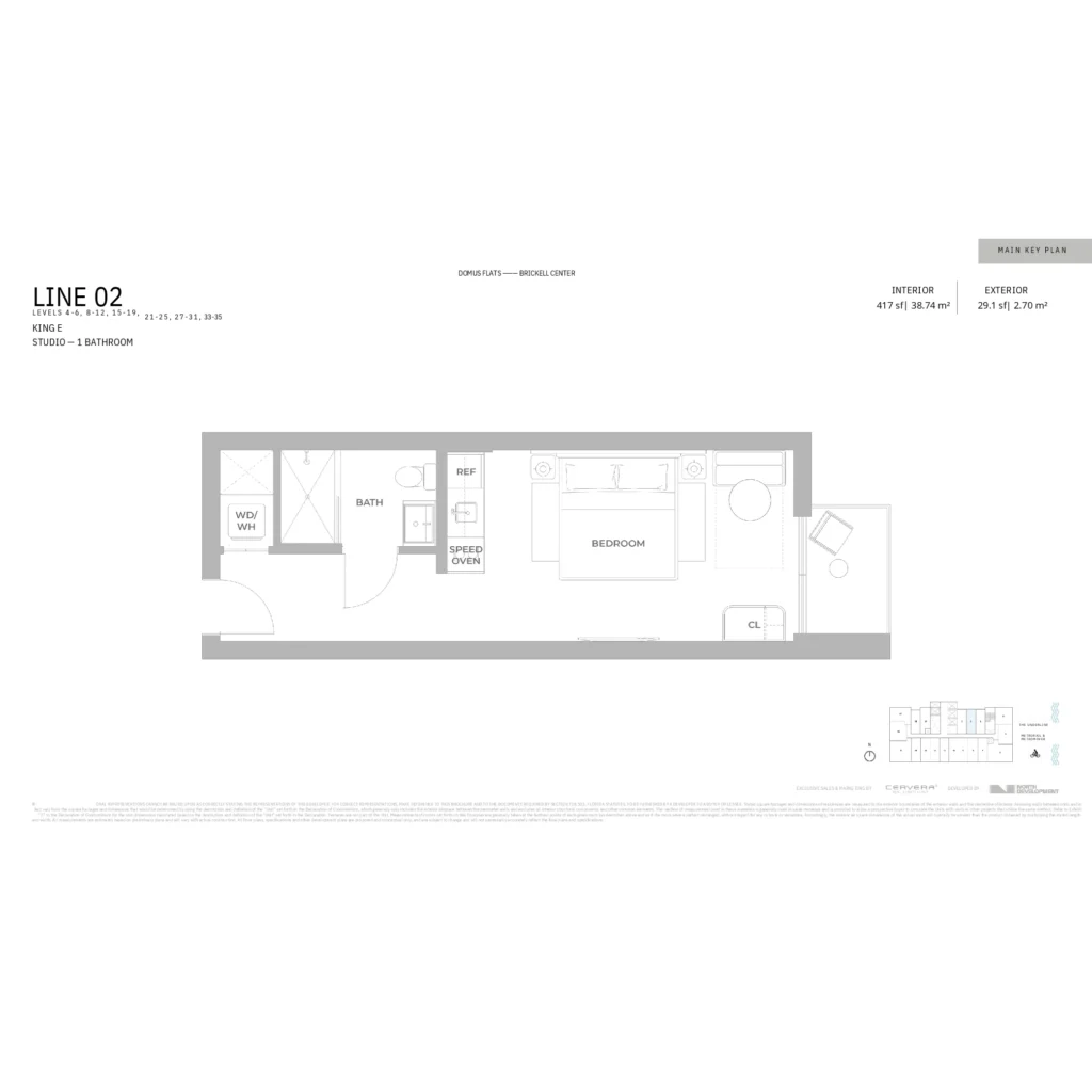 Domus Brickell Center floor plans