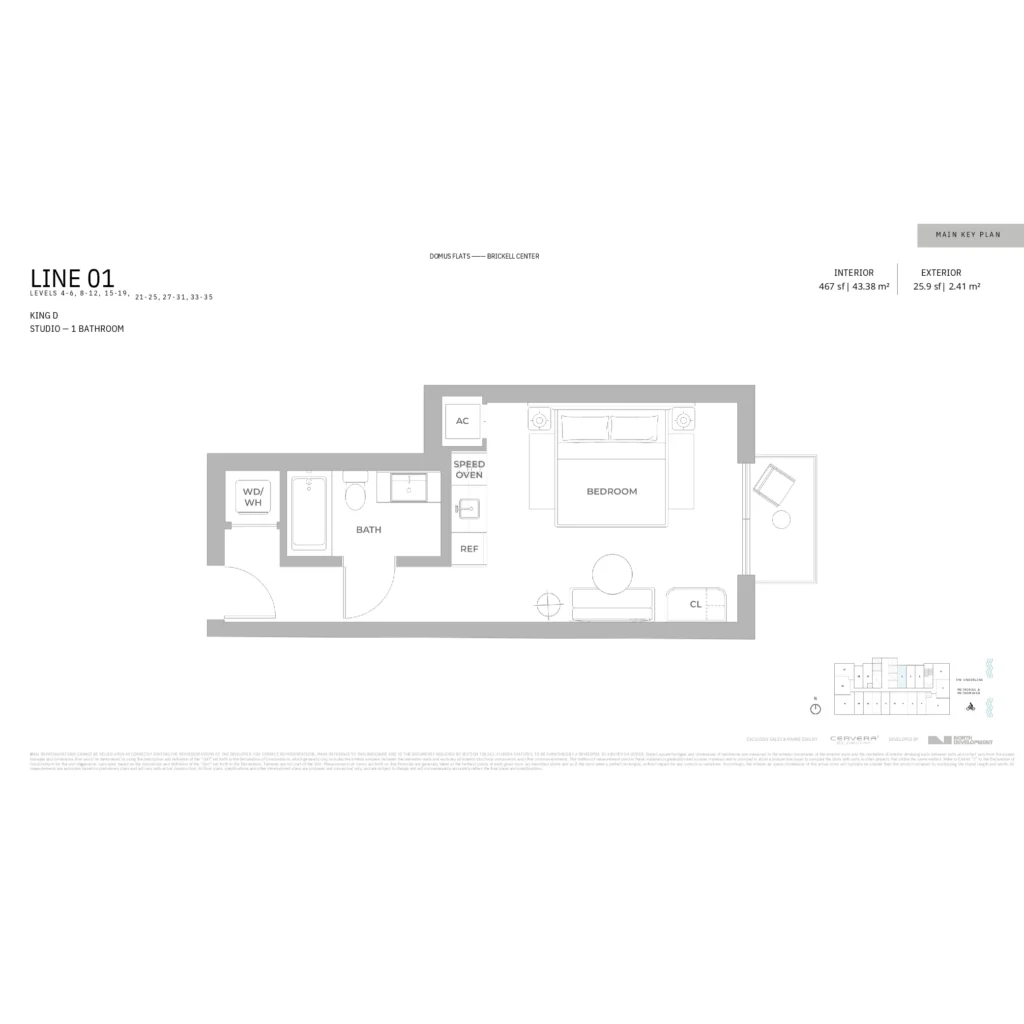 Domus Brickell Center floor plans
